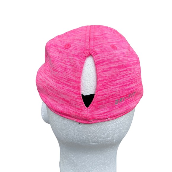 Nike 5 Panel Dri Fit Running Tennis Hat Swoosh Featherlight Pink Girls Size 4/6X - Picture 3 of 10